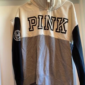 Pink 1/2 zip pullover